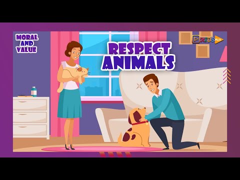 Moral & Value - Respect - Show respect to Animals and Earth | KidsFlix Club Nursery Rhyme - children
