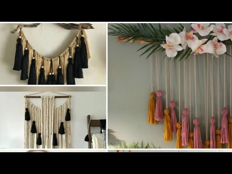 Beautiful Stylish Tassel Wall Hanging Designs T20 // DIY Tassel Wall Hanging Ideas