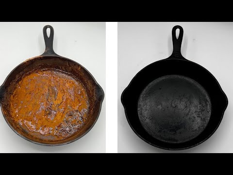 The Secret To Cleaning Rust on your Cast Iron Pan.