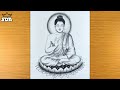 How to draw a Buddha/ gowthama Buddha drawing/buddha drawing step by step/gowthama Buddha drawing