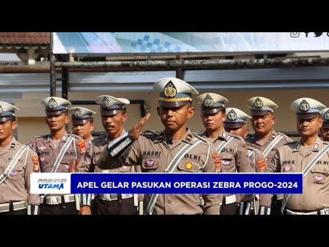 POLRES BANTUL MELAKSANAKAN APEL GELAR PASUKAN OPERASI ZEBRA PROGO 2024