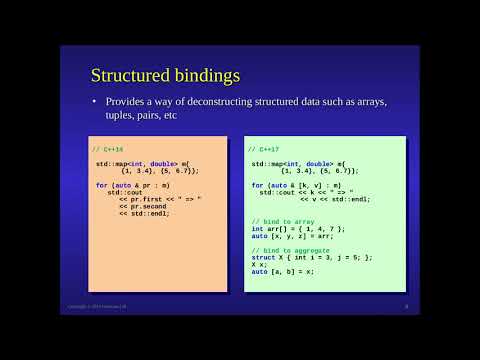 "C++17 Upgrade in 60 minutes", by Hubert Matthews