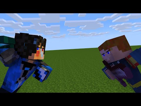 "Chasing" Rain (Rainimator) vs Máté (Flash Commando) Minecraft Animáció