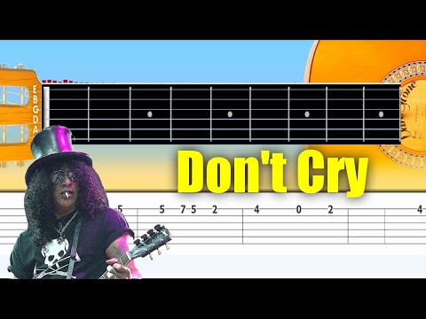 Don't Cry - Guns n' Roses - Super Easy Guitar Tab