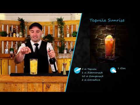 Tequila Sunrise Cocktail selber machen (Rezept) ☀️ 🍹 | einfach Anleitung - für Anfänger geeignet