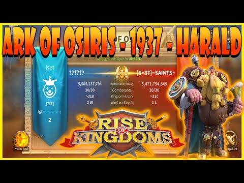 Ark of Osiris in 1937 - Testing Expertised Harald with Full Infantry Set (Rise of Kingdoms)