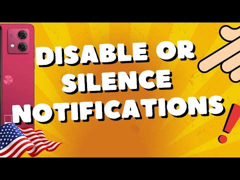 How to disable or silence application notifications Motorola Moto G54 5G, G84, G73, G53, and Edge 40
