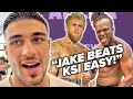 Tommy Fury gives Jake Paul RARE RESPECT! Says Jake will KO KSI EASY!
