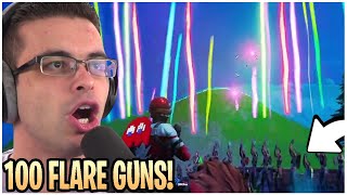 This Is What Happens When You Shoot 100 Flare Guns Off At The Same Time
