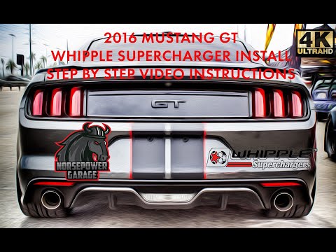 Step By Step How To Install Whipple Supercharger On A 2016 Mustang GT