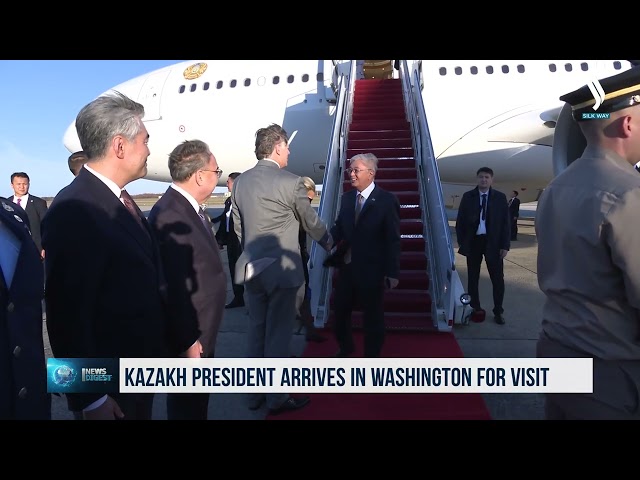 Kazakh President arrives in Washington for visit