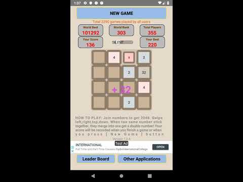 Game 2048 Puzzle Video