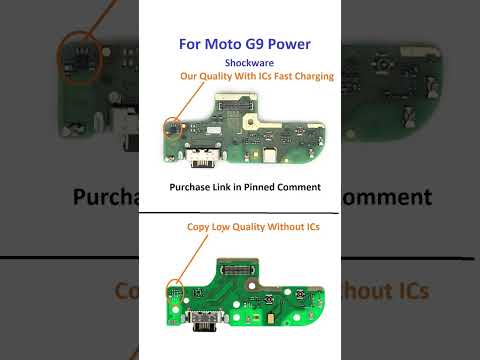 Charging Port Quality Comparison For Moto G9 Power / Shockware Quality vs Copy Quality