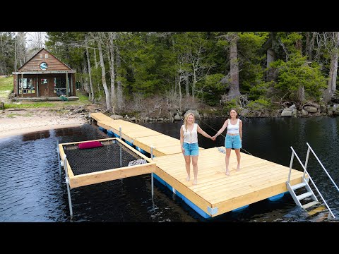 Starting a New Build at ABANDONED LAKEFRONT HOME! (diy dock build from barrels)