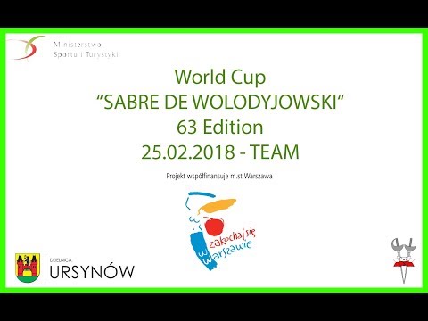 2018 Men's Sabre Team World Cup Warsaw - Piste Green