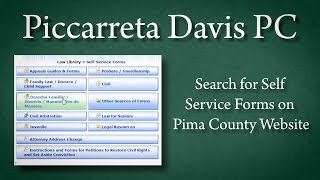 Search for Self Service Forms on Pima County Website | (520) 622-6900