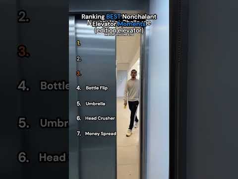 Nonchalant elevator challenge #subscribe