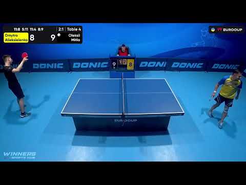 12:50 Dmytro Alieksieienko - Oleksii Mitla 29.07.2023 TT Euro.Cup Ukraine  Master. TABLE 4