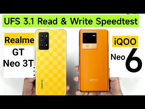 Realme GT Neo 3T vs iQOO Neo 6 UFS 3.1 Read & write Speedtest which is Fast 🔥🔥🔥