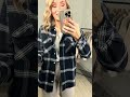 Gracelyn Pocket Flannel Try On S