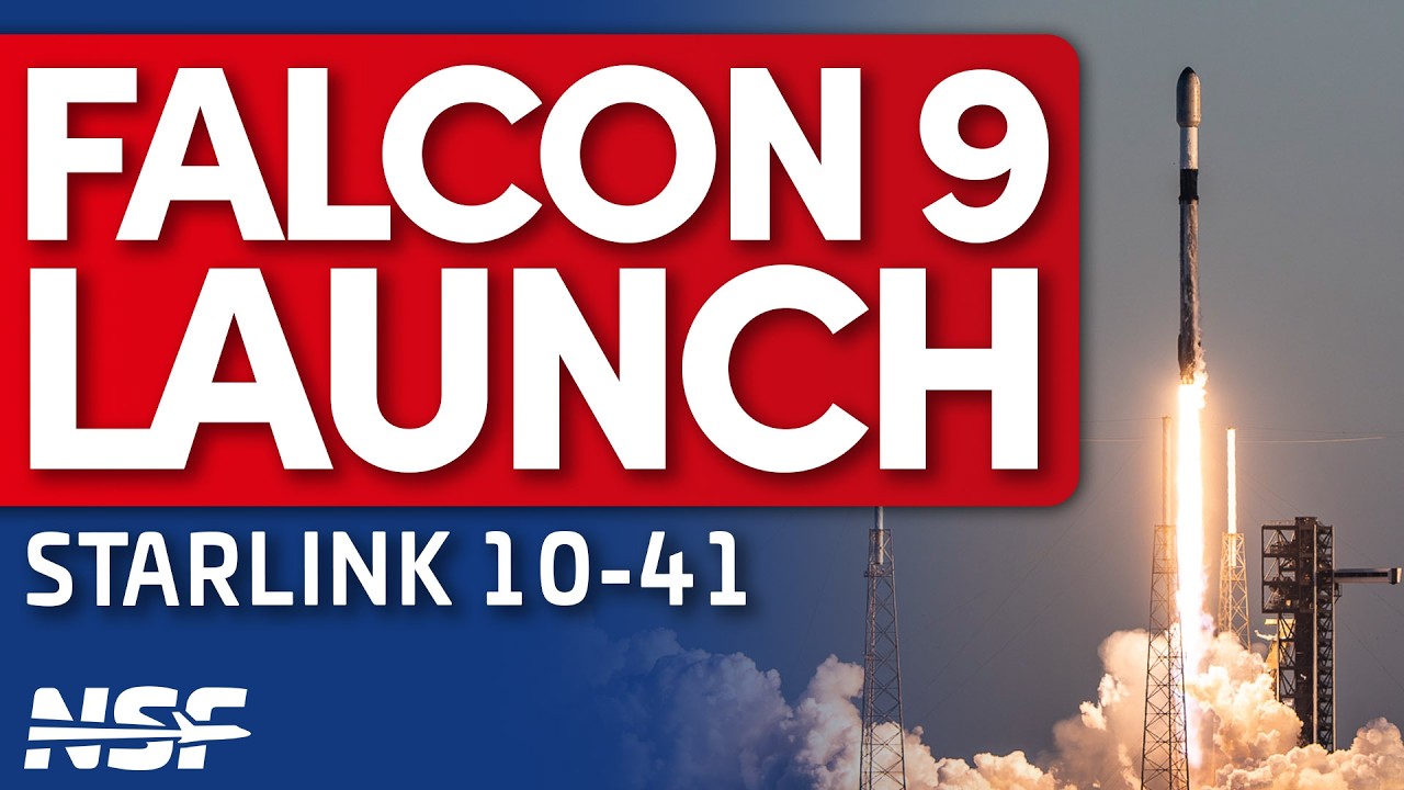 SpaceX Falcon 9 launches Starlink 10-41
