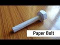 How to make Realistic Paper Bolt - crafts.him