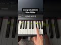 Congratulations Mac Miller Easy Piano Tutorial Piano Tutorial Macmiller