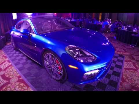 2017 Sapphire Blue Porsche Panamera Turbo 550 hp