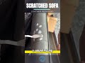 How To Repair SCRATCHED LEATHER DIY Scratched Leather Restoration Leather Repairing Howto Diy
