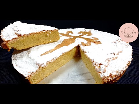 Tarta de Santiago. Receta original de la cocina tradicional gallega.
