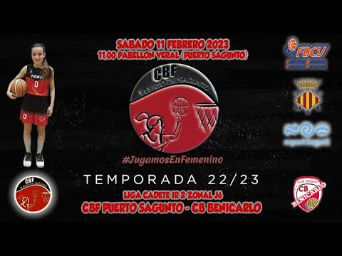Videohighlights Cadete C CBF Puerto Sagunto - Cb Benicarlo (LIGA J6 22-23)