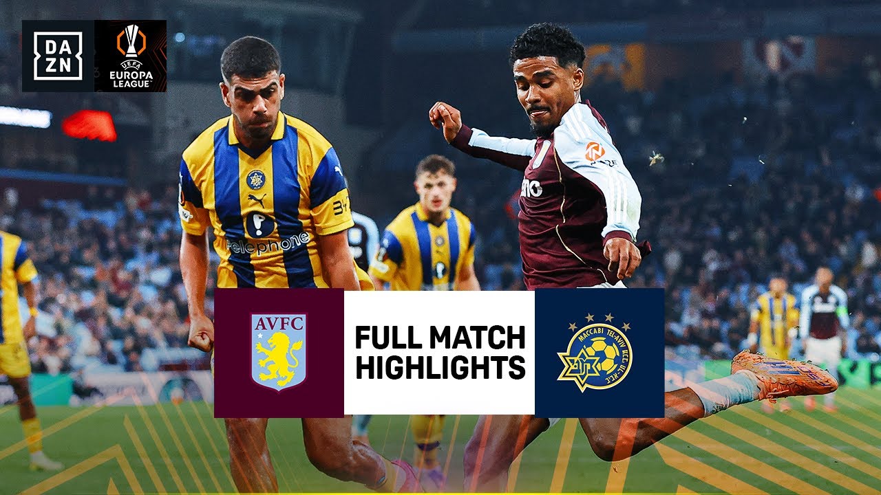 Aston Villa vs Maccabi Tel Aviv | UEFA Europa League Highlights | Matchday 4 | 2025-2026