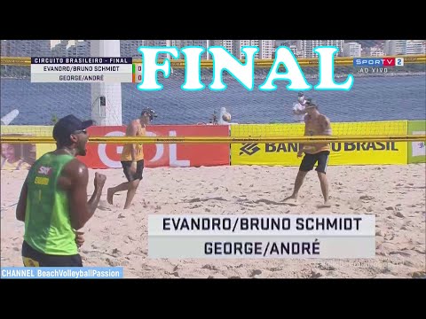 GEORGE / ANDRE vs BRUNO SCHMIDT / EVANDRO Circuito Brasileiro de Vôlei de Praia OPEN 9 Etapa FINAL