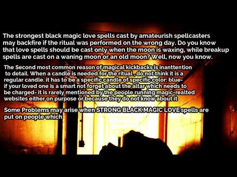 YouTube video about: How do love spells backfire?