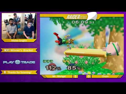Raider Bowl VI Melee Singles - Mr. Mohgal (Fox) vs Chum (Marth/Puff) - Winner's Quarters