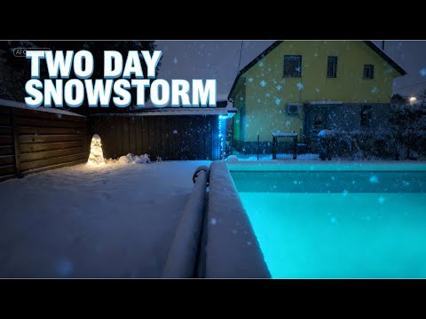 Two-Day Snowstorm in Ljubljana | 48 Hours of Snowfall in 2 Minutes