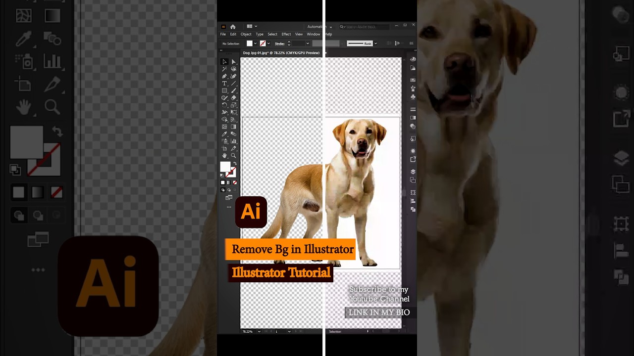 Remove Background in Illustrator in 1 Minute | Easy Hindi Tutorial