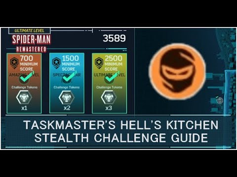 Taskmaster Hell's Kitchen Stealth Challenge Tokens Guide 2 | Spider Man Remastered