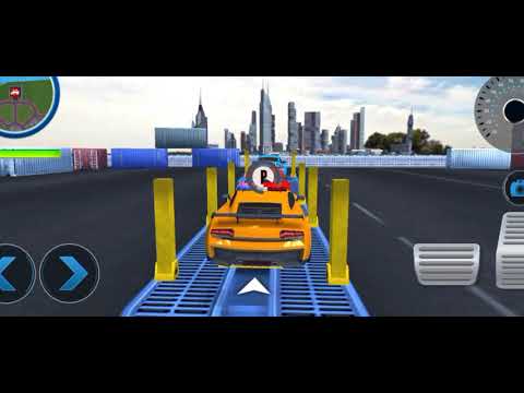 US police multi Level Car Transporter 2021 - mobile game | g.m chao