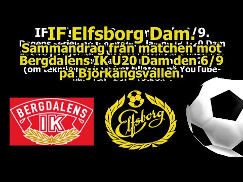 IFE Dam. Sammandrag Bergdalens IK U20 Dam - IF Elfsborg Dam 0-8.  Björkängsvallen 2021-09-06.