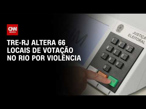 TRE-RJ altera 66 locais de votação no Rio de Janeiro por causa de violência | CNN NOVO DIA