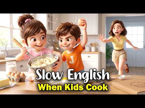 When Kids Go into the Kitchen... | Easy English Listening for Beginners (A2 Level)