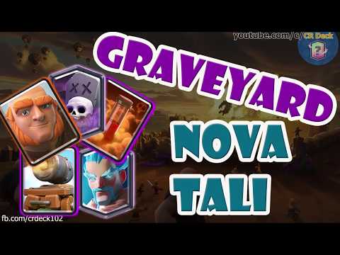Giant Graveyard Poison Cannon Cart Deck 🎏🎏🎏 Graveyard Tali Deck Clash Royale CR Deck