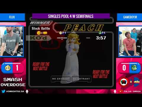 Smash Overdose 4 - Flux (Peach) vs Gameboyjr (Jigglypuff) - Winners Semis