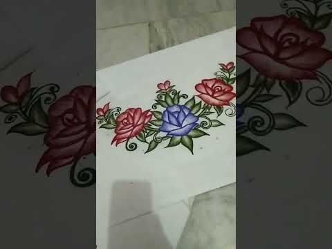 hand painting 🖌️🎨🎨#colors #art #flowers #paitings