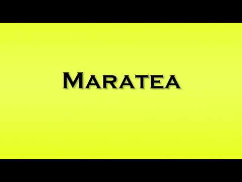 Pronunciation of Maratea