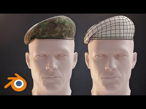 Modeling Military Gear in Blender Episode 1 - Beret