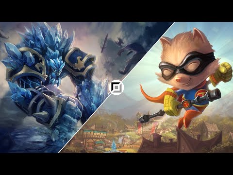 League of Legends Malphite vs Teemo in the Top Lane