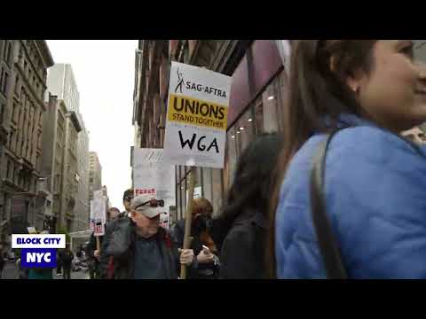 2023 Writers Guild of America Strike in NYC