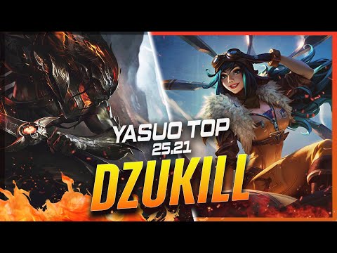 Dzukill - Yasuo vs Irelia TOP Patch 25.21 - Yasuo Gameplay